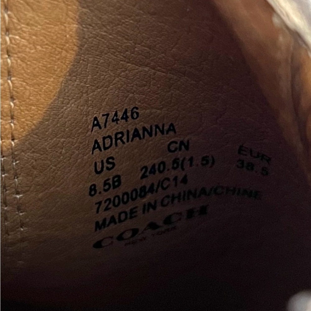 Coach Tan Suede Ankle Booties - Picture 6 of 7